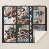 UW FOTO'S, TEKST & KLEUR fleece dekens (Voorkant (horizontaal))