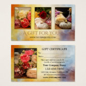 Uw foto's Wellness Gift Kaart (Voorkant /achterkant)