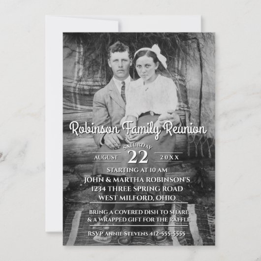 Uw  fotoserie reünie kaart (Voorkant)