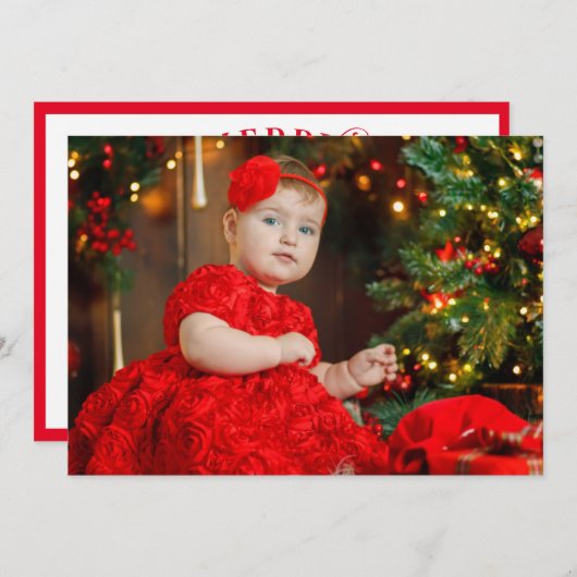 Uw fotosjabloon voor herdenking van Kerstmis (Voorkant / Achterkant)