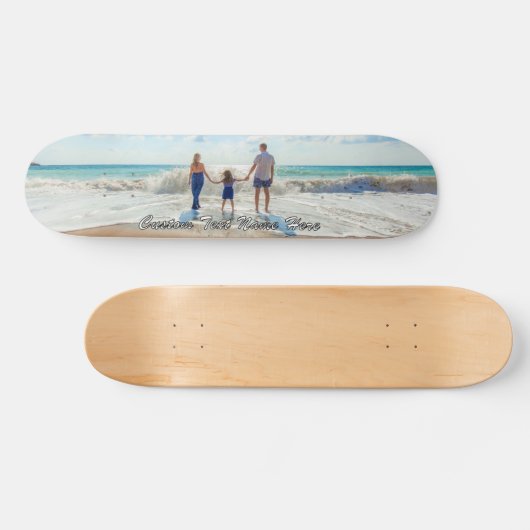 Uw fotoskateboard met aangepaste tekstnaam persoonlijk skateboard (Horizontaal)