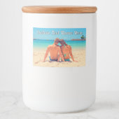 Uw Fotovoedsel of Flesetiketten met aangepaste tek Voedselcontainer Etiket (Voorkant)