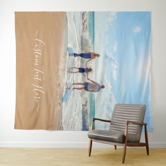 Uw Fotowandtapijt met aangepaste tekst gepersonali Wandkleed (In Situ (horizontaal))