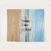 Uw Fotowandtapijt met aangepaste tekst gepersonali Wandkleed (Voorkant (horizontaal))