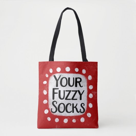 Uw Fuzzy Sokken Canvas tas (Voorkant)