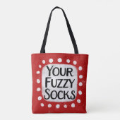 Uw Fuzzy Sokken Canvas tas (Achterkant)