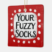 Uw Fuzzy Sokken Ornament (Links)