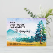 Uw gastkamer verplaatst naar het bergen New Home Aankondiging (Staand voorkant)