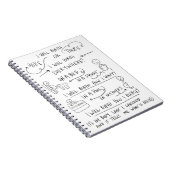 Uw geboorte-op-weg-spiral notebook notitieboek (Rechterzijde)