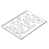 Uw geboorte-op-weg-spiral notebook notitieboek (Linkerzijde)