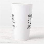 Uw gebrek aan planning is niet mijn noodgeval latte mok (Voorkant)