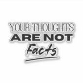 Uw gedachten zijn geen feiten OCD-ondersteuning Sticker (Voorkant)