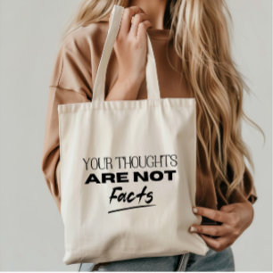 Uw gedachten zijn geen feiten OCD support quote Tote Bag
