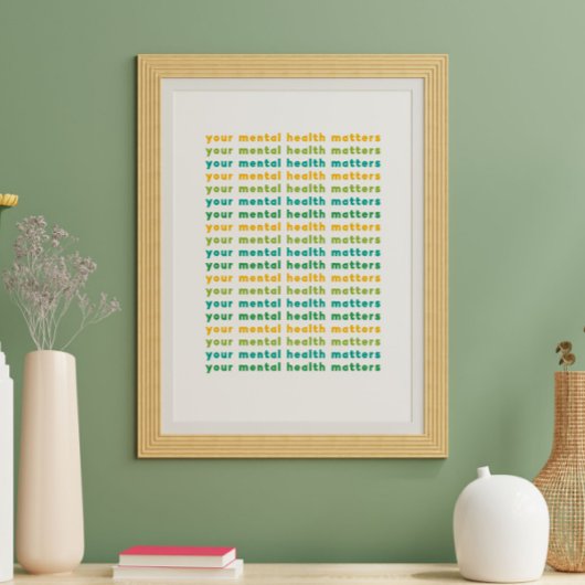 Uw geestelijke gezondheid is belangrijk poster