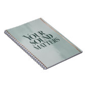 Uw geluid is belangrijk, optie 3 notitieboek (Rechterzijde)