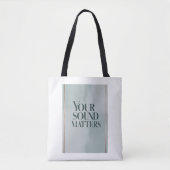 Uw geluid is belangrijk, optie 3 tote bag (Voorkant)