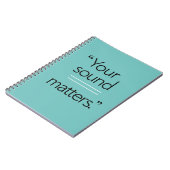 Uw geluidszaken, optie 2 notitieboek (Linkerzijde)