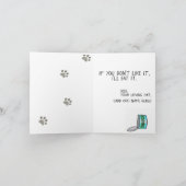 Uw Gelukkige Verjaardag van de Kat Gepersonaliseer Kaart (Binnen)