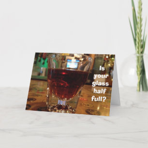 UW GEMENGDE DRINK GLAS 1/2 VOLLEDIGE VERJAARDAG VA KAART