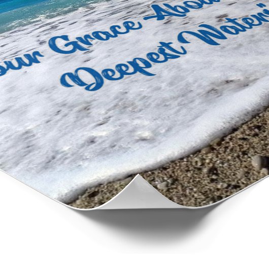 Uw genade is overvloedig in het Poster van de diep (Hoek)