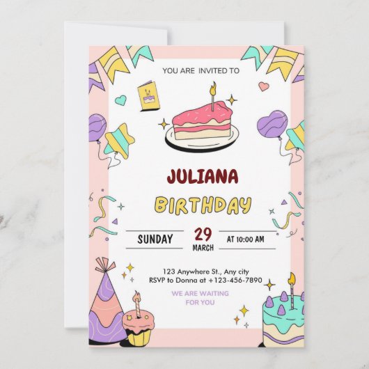 Uw gepersonaliseerde bestemming voor verjaardagsui kaart (Voorkant)