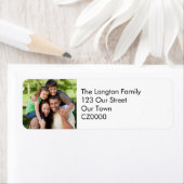 Uw gepersonaliseerde familiefoto-adres etiket (Insitu)