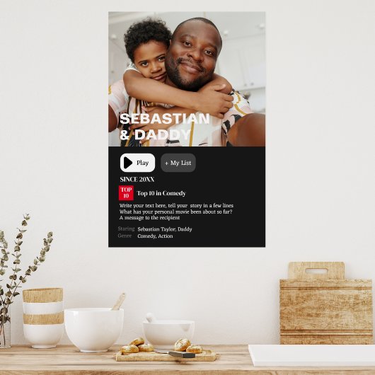 Uw gepersonaliseerde film synopsis foto poster (Keuken)