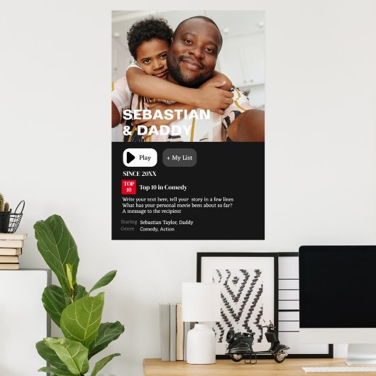 Uw gepersonaliseerde film synopsis foto poster (Thuiskantoor)