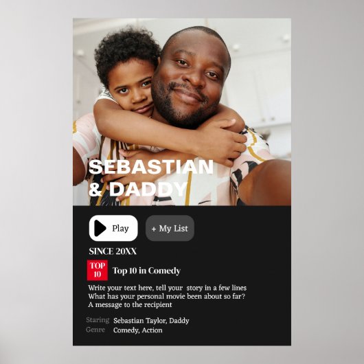 Uw gepersonaliseerde film synopsis foto poster (Voorkant)