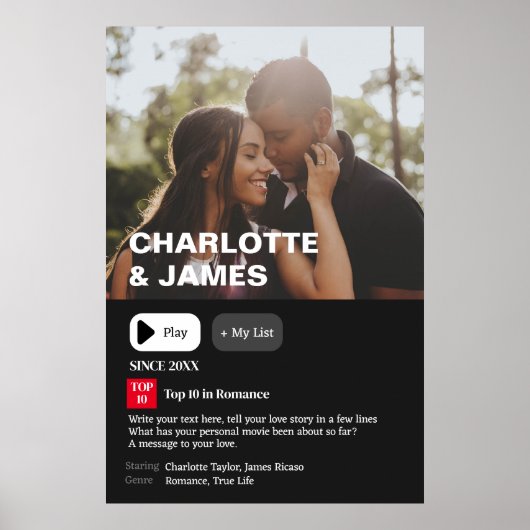 Uw Gepersonaliseerde Filmsynopsis Foto  Poster (Voorkant)