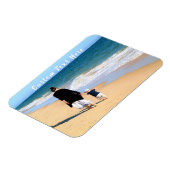 Uw gepersonaliseerde fotomagneet met aangepaste te magneet (Linkerzijde)