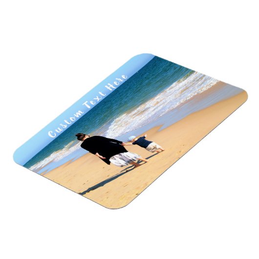 Uw gepersonaliseerde fotomagneet met aangepaste te magneet (Linkerzijde)