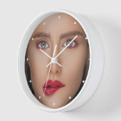 Uw gepersonaliseerde Grappige Gezichtsklok (Hoek)