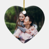 Uw Gepersonaliseerde Memorial Heart Red Keramisch Ornament (Achterkant)