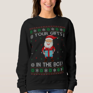 Uw geschenken in de doos - Grappig Lelijk Kerstzwe Trui
