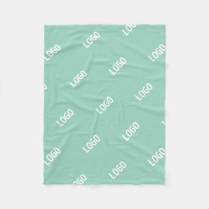 Uw geüploade afbeelding of logo getegeld Licht T Fleece Deken