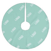 Uw geüploade Afbeelding of Logo tegelt | Licht Bla Kerstboom Rok (Voorkant)