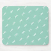 Uw geüploade Afbeelding of Logo tegelt | Licht Bla Muismat (Voorkant)