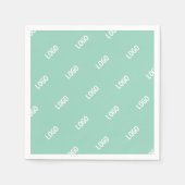 Uw geüploade Afbeelding of Logo tegelt | Licht Bla Servet (Voorkant)