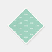 Uw geüploade Afbeelding of Logo tegelt | Licht Bla Servet (Hoek)