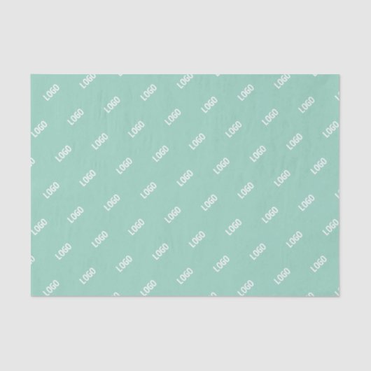 Uw geüploade Afbeelding of Logo tegelt | Licht Bla Tissuepapier (Voorkant)