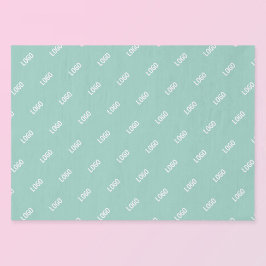 Uw geüploade Afbeelding of Logo tegelt | Licht Bla Tissuepapier