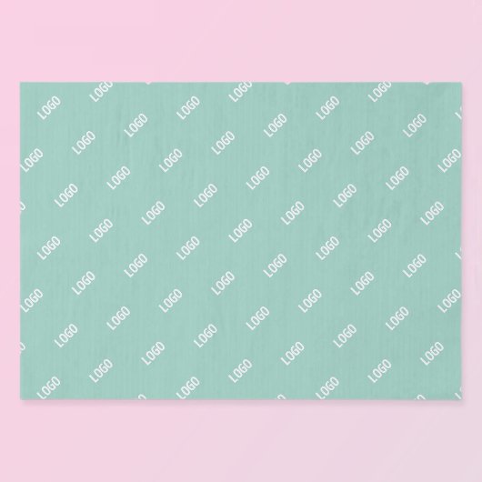 Uw geüploade Afbeelding of Logo tegelt | Licht Bla Tissuepapier