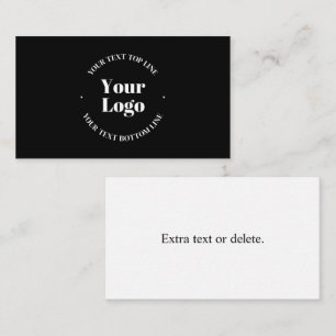 Uw geüploade bedrijfslogo of ander ontwerp informatiekaartje