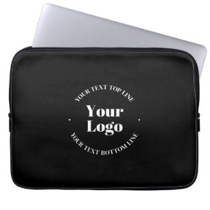 Uw geüploade bedrijfslogo of ander ontwerp laptop sleeve