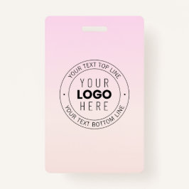 Uw geüploade Logo | Bewerkbare circulaire tekst Badge