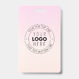 Uw geüploade logo | bewerkbare cirkelvormige tekst badge