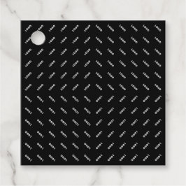 Uw geüploade logo of afbeelding | Modern patroon Bedankjes Labels