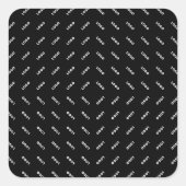 Uw geüploade Logo of Afbeelding | Modern patroon Vierkante Sticker (Voorkant)