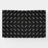 Uw geüploade logo of afbeelding | Modern Patten Spandoek (Horizontaal)